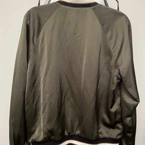 Babaton Chelsey Satin Bomber Jacket - Picture 6 of 13